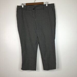 Hilary Radley geometric capri cropped pants